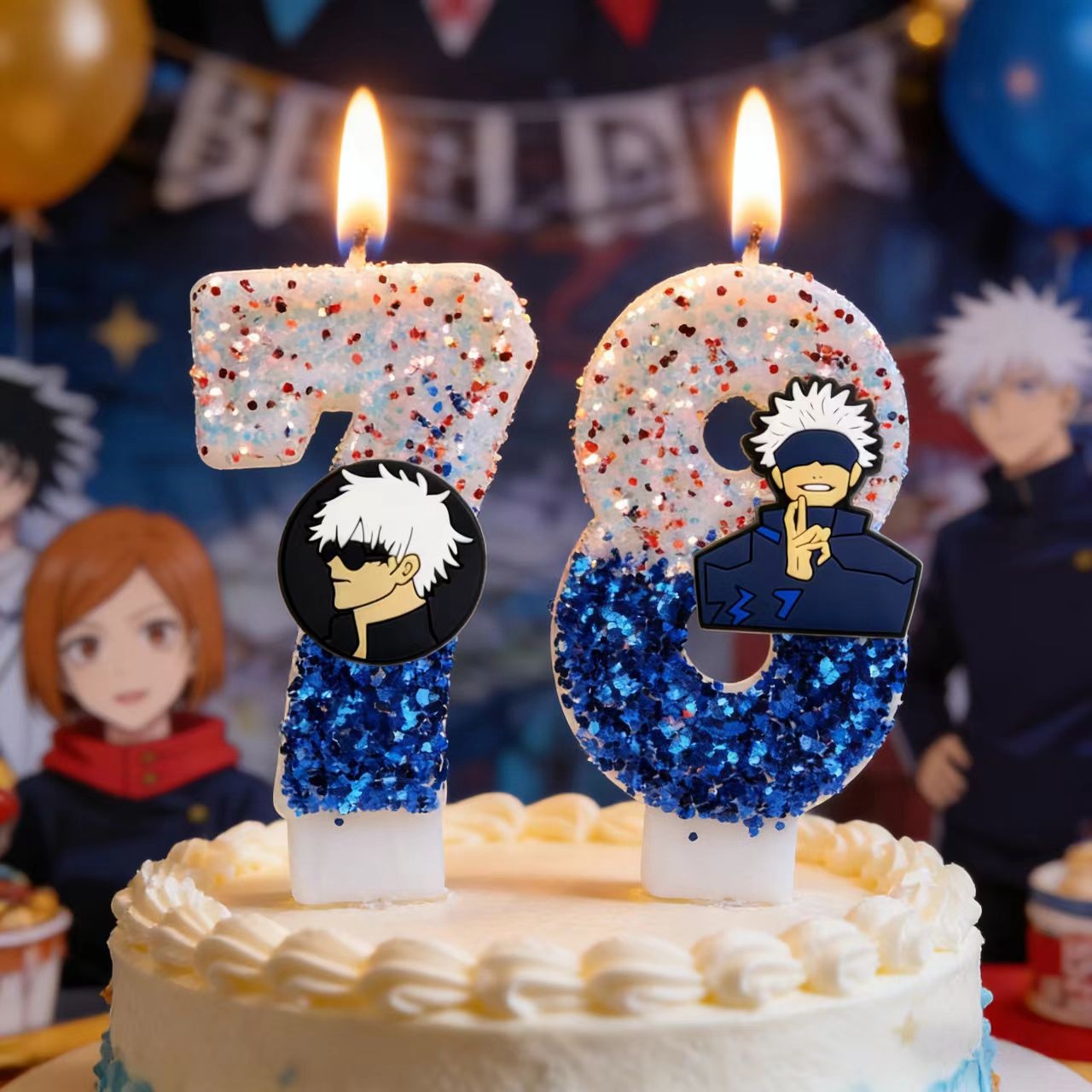Holiday Candle Set - Anime Jujutsu Kaisen Geburtstagskerze Satoru Gojo