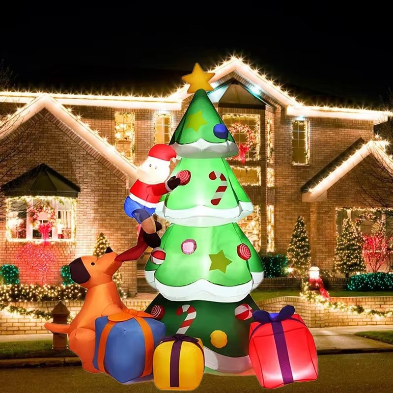 Christmas Lights Outdoor - Weihnachts baum aufblasbares Modell 7ft Hund
