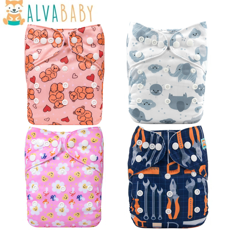 Pampers Diaper Premium Care - U Pick ALVABABY wiederverwendbare Baby-Stoffwindel mit