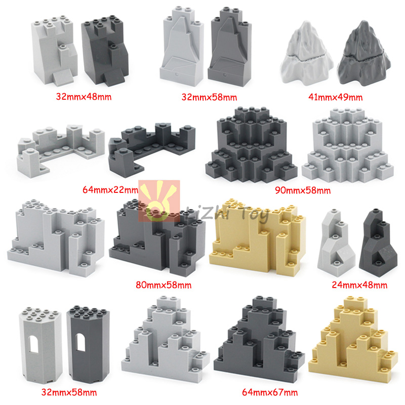 Lego Set Creator - MOC Ziegel Schloss Berg Steingarten Garten