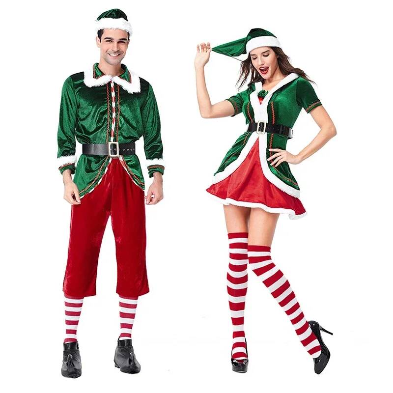 Weihnachtsmann-Cosplay-Kostüm  – Elf Costume Christmas Bewertung und Preis
