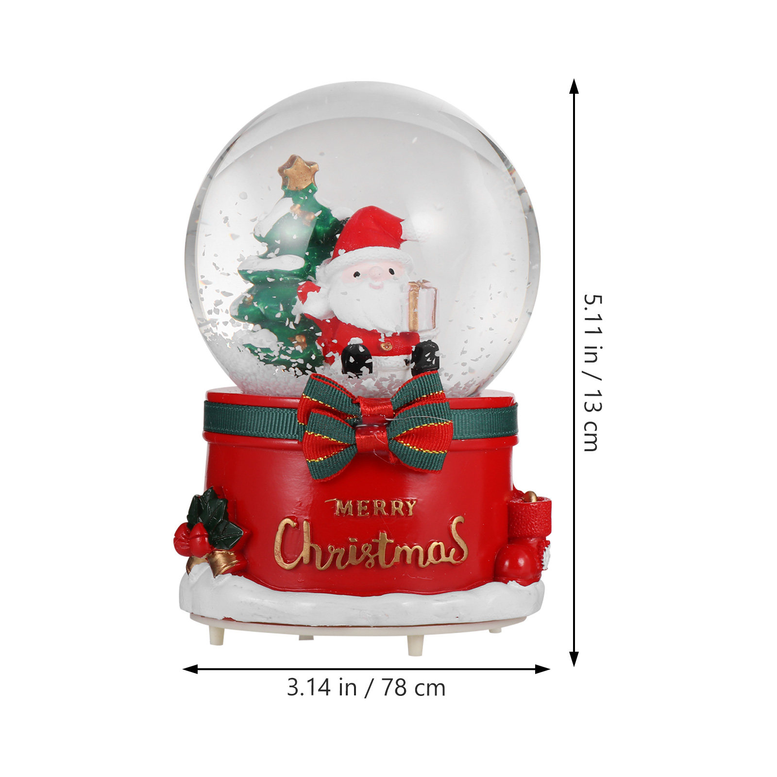 Weihnachts-Weihnachtsmann-Kris – Snow Globe Musical Bewertung und Preis