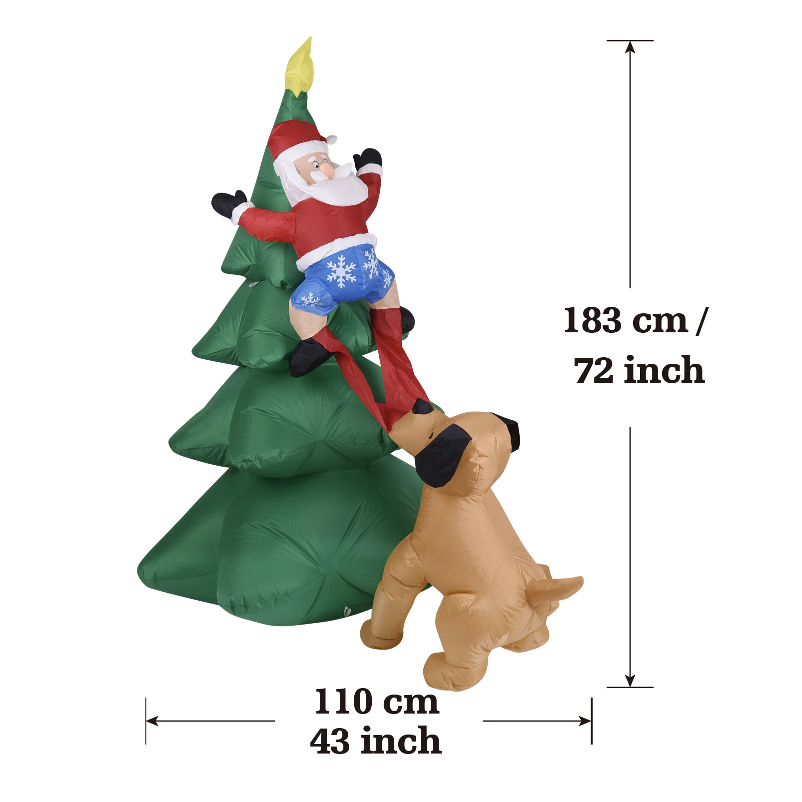 Aufblasbarer Weihnachtshund mi – Christmas Lights Outdoor Bewertung und Preis