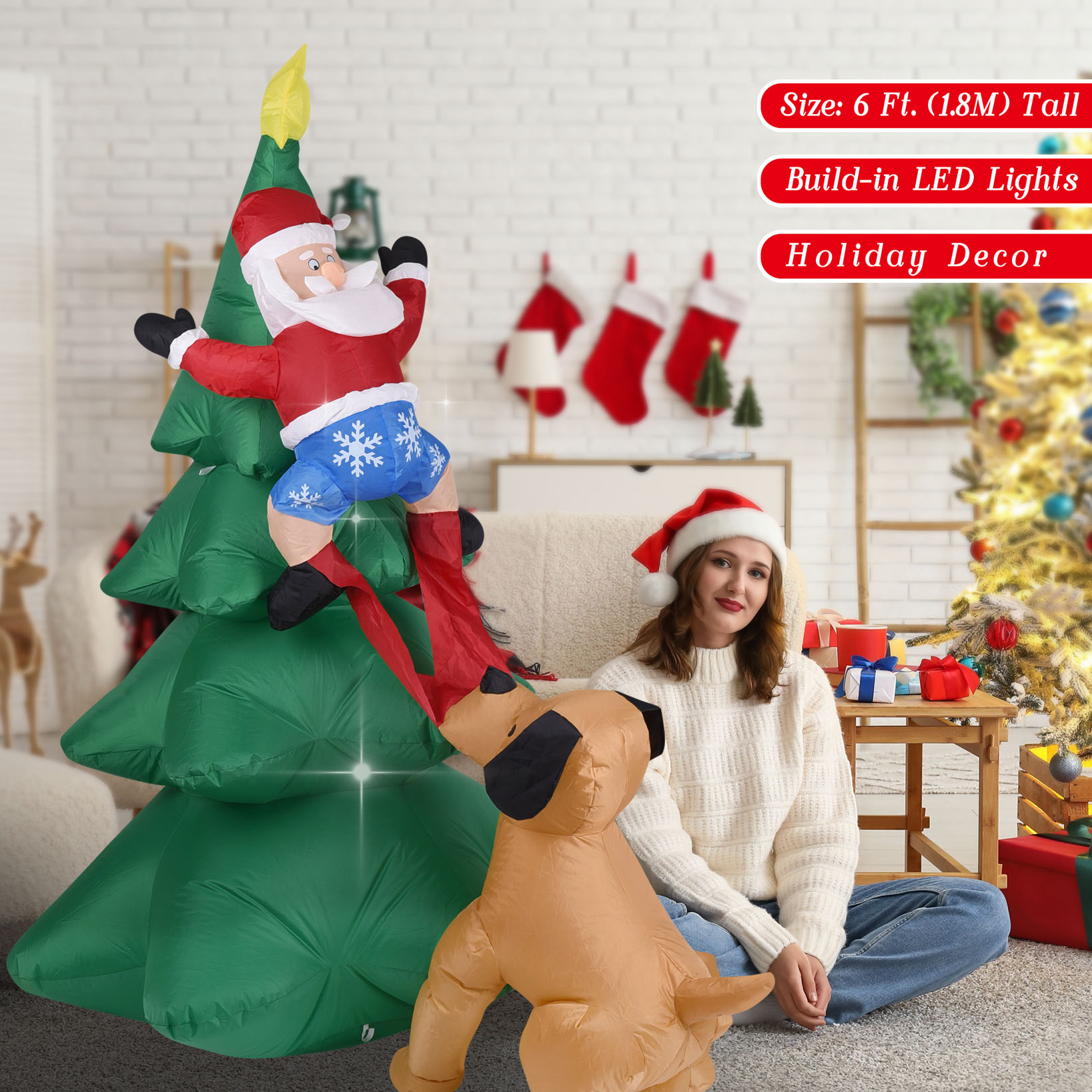 Aufblasbarer Weihnachtshund mi – Christmas Lights Outdoor Bewertung und Preis