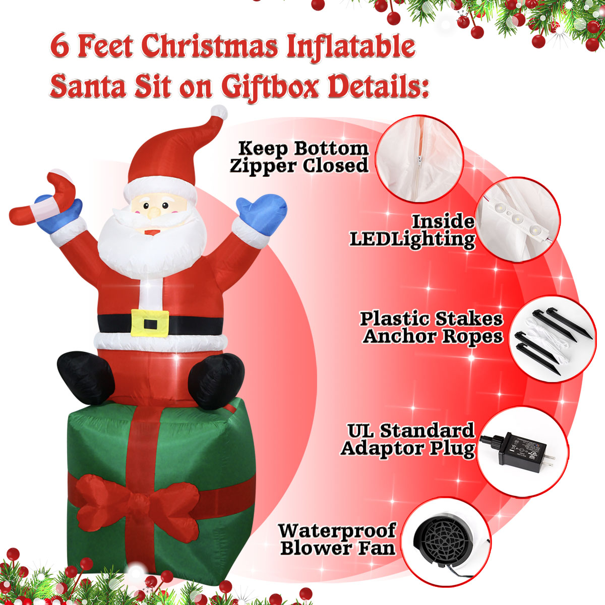 6-fache Weihnachts-Schlauchboo – Christmas Lights Outdoor Bewertung und Preis