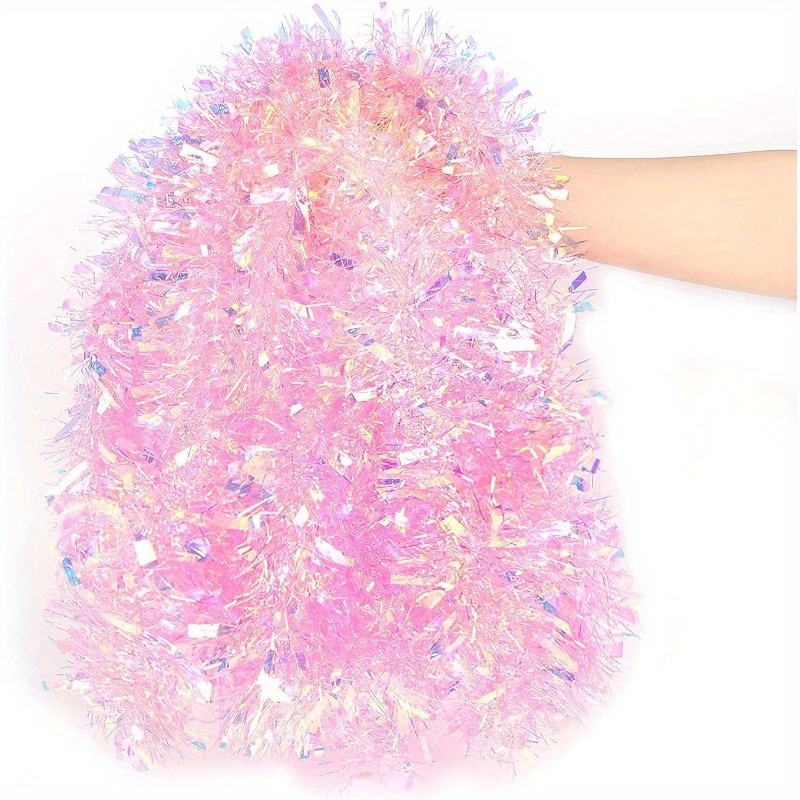 4-Meter-Rosa-Weihnachtsgirland – Tinsel Garland Decoration Bewertung und Preis