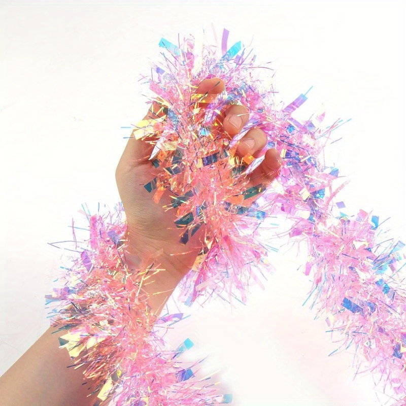 4-Meter-Rosa-Weihnachtsgirland – Tinsel Garland Decoration Bewertung und Preis