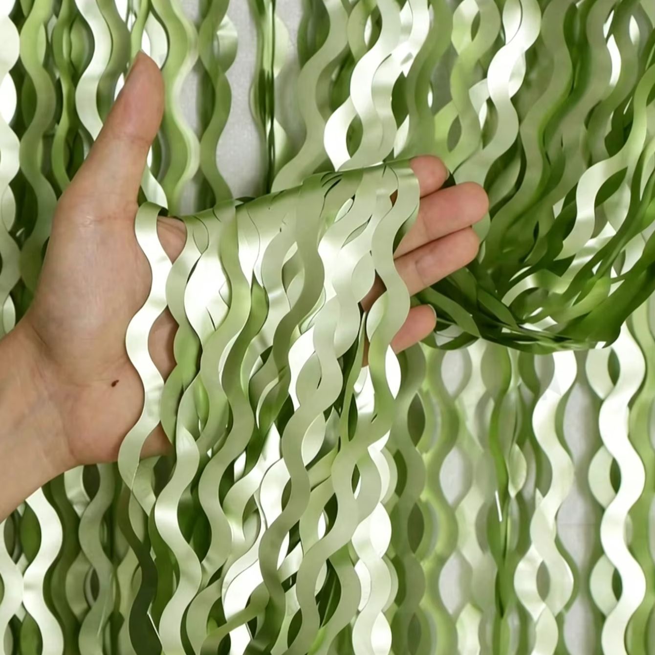 2 Stück Salbeigrüner Wellenför – Tinsel Garland Decoration Bewertung und Preis
