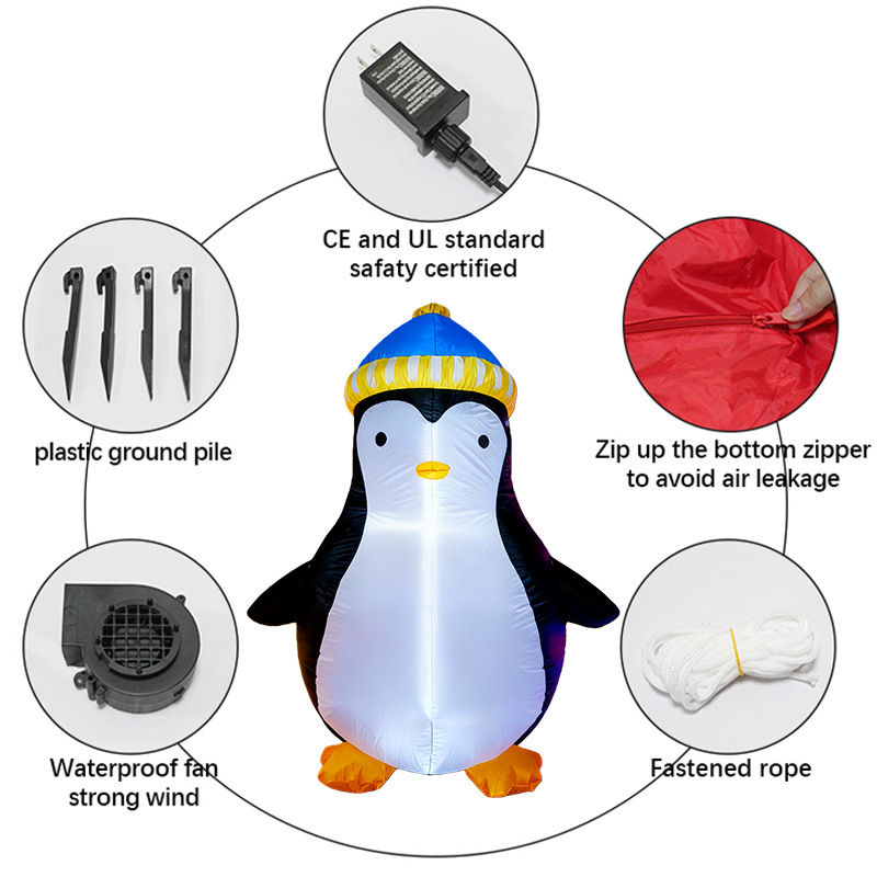 1,5M Weihnachts-Pinguin Aufbla – Christmas Lights Outdoor Bewertung und Preis